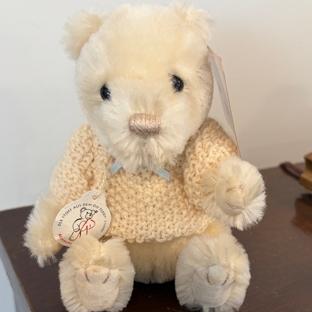 Gund mohair jointed Teddy Bear vintage Knit Sweater limited edition 563/800 tags